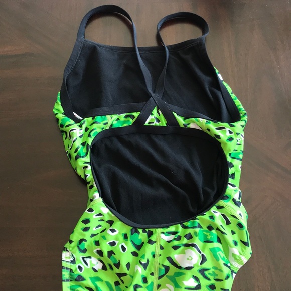 green cheetah swimsuit